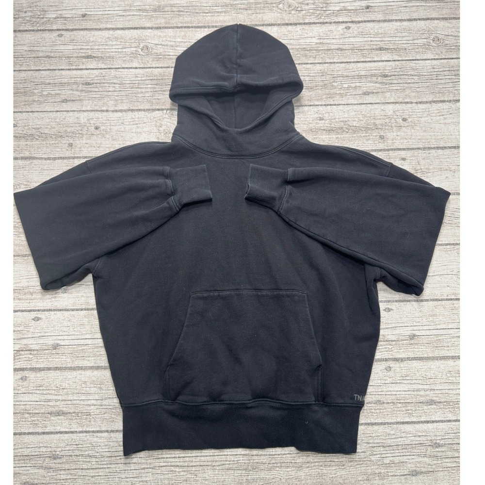 TNA Aritzia Hoodie Women's 1 Black Oversized Sweatfleece Cozy Fleece Mega Fit